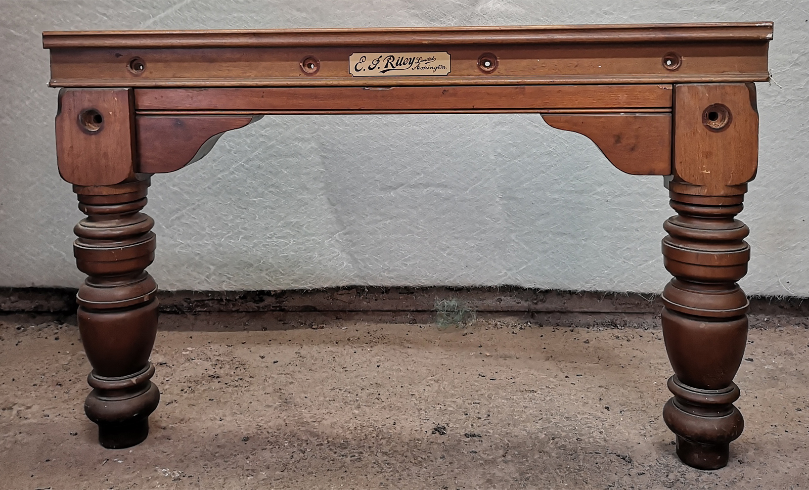 8ft E. J Riley Solid mahogany Snooker dining table Refurbished