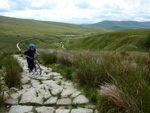 Pushing up the flank of Whernside