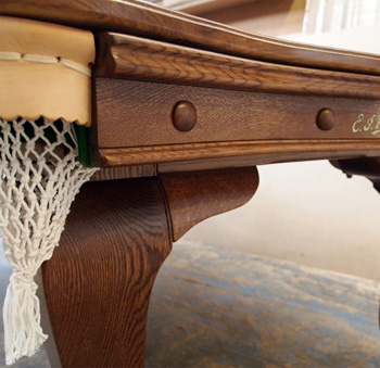 E.J Riley Oak snooker dining table