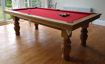 8ft Oak Majestic Pool Dining Table