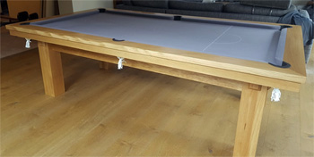 8ft Oak pool diner